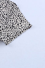 Load image into Gallery viewer, Red Cheetah Print O-neck Short Sleeve T Shirt