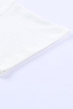 Load image into Gallery viewer, White Waffle Knit Drop Shoulder Loose Top