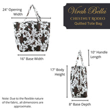 Load image into Gallery viewer, "Chestnut Rodeo" Designer Quilted Tote Bag