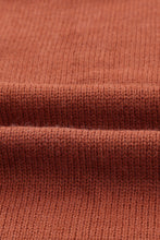 Load image into Gallery viewer, Brown Open Front Woven Texture Knitted Cardigan with Pockets