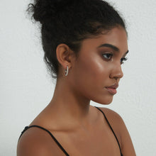 Load image into Gallery viewer, Daisy Flower Hoop Earrings in 925 Sterling Silver