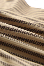 Load image into Gallery viewer, Khaki Striped Crew Neck Ruffled Tank Top