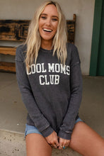 Load image into Gallery viewer, Gray COOL MOMS CLUB Drop Shoulder Sweatshirt