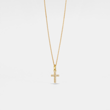 Load image into Gallery viewer, Dainty Cross Charm Pendant Necklace in 925 Sterling Silver