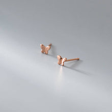 Load image into Gallery viewer, Tiny Butterfly Stud Earrings in 925 Sterling Silver: Gold