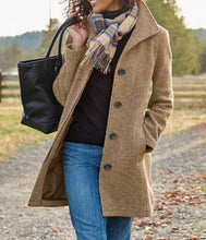 Load image into Gallery viewer, Vintage Mid-Length Tweed Coat
