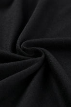 Load image into Gallery viewer, Black Plain Tiered Ruffled Short Sleeve T Shirt