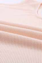Load image into Gallery viewer, Apricot Crew Neck Waffle Tank Top