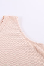 Load image into Gallery viewer, Apricot Crew Neck Waffle Tank Top
