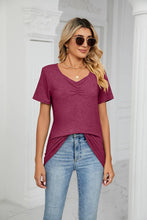 Load image into Gallery viewer, SUMMER PLEATED NEW CASUAL TOP_CWTTS0517: BLUE / (XL) 1