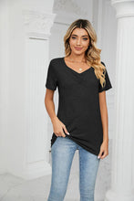 Load image into Gallery viewer, SUMMER PLEATED NEW CASUAL TOP_CWTTS0517: BLACK / (L) 1