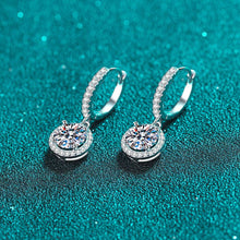 Load image into Gallery viewer, Moissanite Dangle Drop Earrings in 925 Sterling Silver