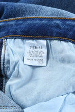 Load image into Gallery viewer, Blue Raw Hem Ankle-length Skinny Jeans