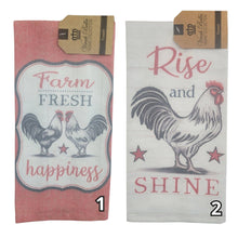 Load image into Gallery viewer, "Rooster" Farm-Themed Kitchen Towels