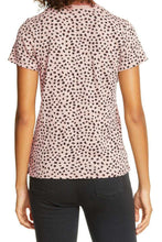 Load image into Gallery viewer, Red Cheetah Print O-neck Short Sleeve T Shirt