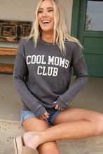 Load image into Gallery viewer, Gray COOL MOMS CLUB Drop Shoulder Sweatshirt