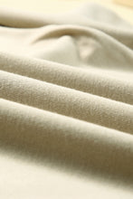 Load image into Gallery viewer, Beige Plain Crew Neck Pullover Sweatshirt