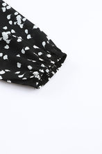 Load image into Gallery viewer, Yellow Split Neck Fall Printed Crinkled Blouse