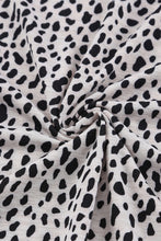 Load image into Gallery viewer, Red Cheetah Print O-neck Short Sleeve T Shirt