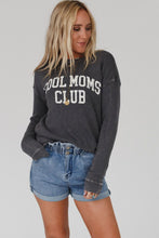 Load image into Gallery viewer, Gray COOL MOMS CLUB Drop Shoulder Sweatshirt