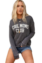 Load image into Gallery viewer, Gray COOL MOMS CLUB Drop Shoulder Sweatshirt