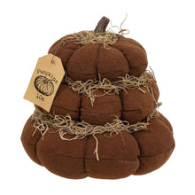 Load image into Gallery viewer, "Pumpkins 10 Cents" Stuffed Pumpkin Stack