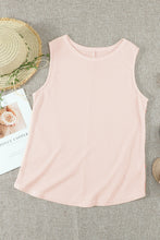 Load image into Gallery viewer, Apricot Crew Neck Waffle Tank Top