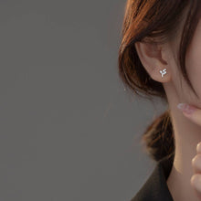 Load image into Gallery viewer, Dainty Cute Branch Leaf Stud Earrings in 925 Sterling Silver: Sliver