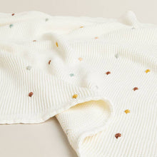 Load image into Gallery viewer, Colorful swiss dots knit soft Throw Blanket