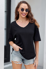 Load image into Gallery viewer, White Waffle Knit Drop Shoulder Loose Top
