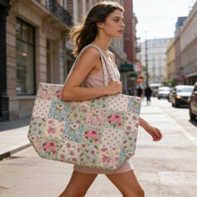 Load image into Gallery viewer, "Savannah" Designer Quilted Tote Bag