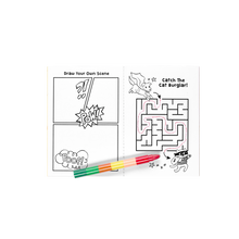 Load image into Gallery viewer, Mini Traveler Coloring & Activity Kit - Superkids & Pets