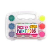 Load image into Gallery viewer, Lil' Paint Pods Neon & Glitter Poster Paint - Set of 12