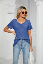 Load image into Gallery viewer, SUMMER PLEATED NEW CASUAL TOP_CWTTS0517: BLUE / (L) 1
