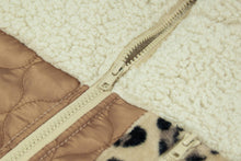 Load image into Gallery viewer, Paneled sherpa full zip jacket
