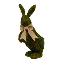 Load image into Gallery viewer, Mossy Bunny with Jute Bow Topiary
