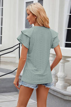Load image into Gallery viewer, V NECK SOLID COLOR DOUBLE SLEEVED CASUAL T SHIRT_CWTSTS0287: MAUVE / (L) 1
