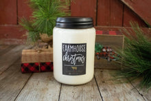 Load image into Gallery viewer, 26 oz Farmhouse Jar Christmas Candle: Farmhouse Christmas
