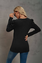 Load image into Gallery viewer, Basic loose fit waffle tunic top

