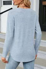 Load image into Gallery viewer, Crew neck soft loose fit brushed fleece longline top

