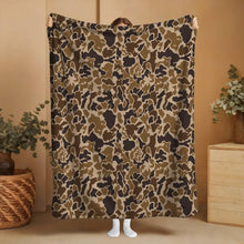 Load image into Gallery viewer, "Duck Camo" Plush Travel Blanket with Matching Case
