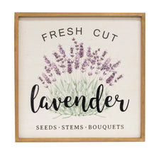 Load image into Gallery viewer, Fresh Cut Lavender Framed Sign
