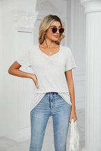 Load image into Gallery viewer, SUMMER PLEATED NEW CASUAL TOP_CWTTS0517: BLUE / (M) 1
