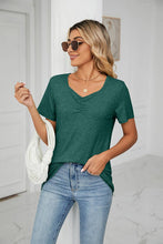 Load image into Gallery viewer, SUMMER PLEATED NEW CASUAL TOP_CWTTS0517: BLUE / (M) 1
