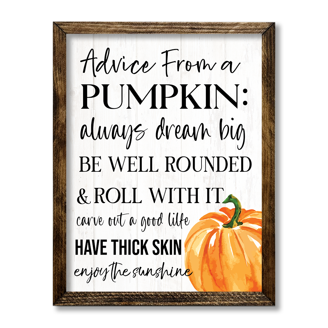 TIMBERLAND FRAME ADVICE FROM A PUMPKIN