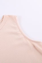 Load image into Gallery viewer, Apricot Crew Neck Waffle Tank Top
