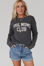 Load image into Gallery viewer, Gray COOL MOMS CLUB Drop Shoulder Sweatshirt
