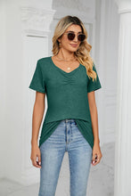 Load image into Gallery viewer, SUMMER PLEATED NEW CASUAL TOP_CWTTS0517: DARKGREEN / (XL) 1
