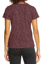 Load image into Gallery viewer, Red Cheetah Print O-neck Short Sleeve T Shirt
