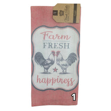Load image into Gallery viewer, "Rooster" Farm-Themed Kitchen Towels
